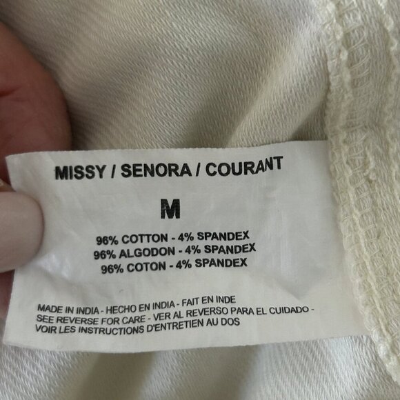 Vintage America White Stretch Jean Trucker Jacket Size Medium - Picture 3 of 10